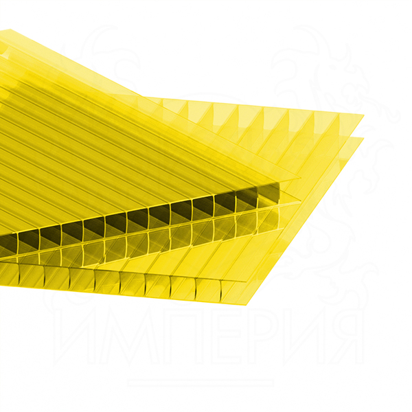 Поликарбонат желтый 6 мм (2.1*6м)